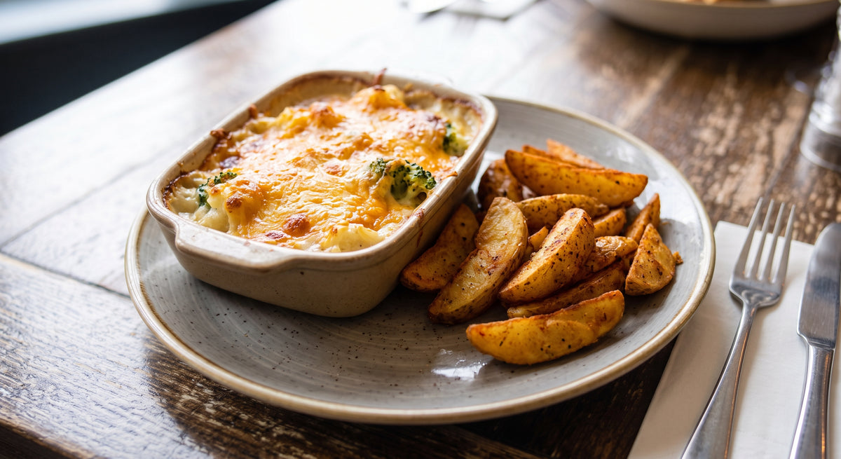 Cauliflower, Broccoli & Cheese Bake