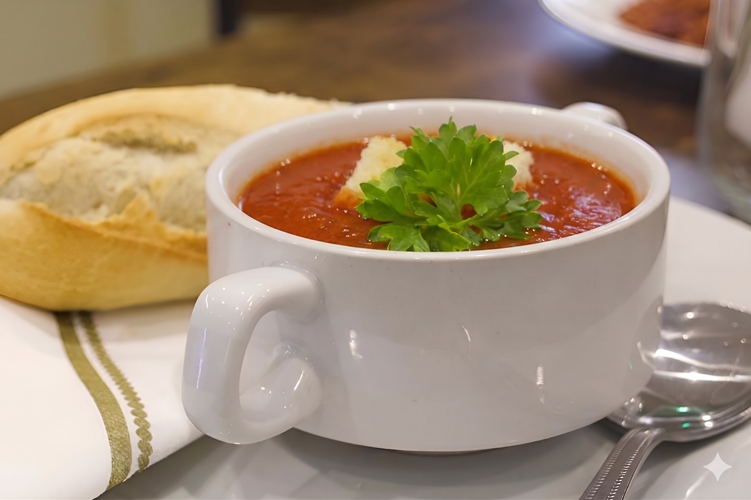 Tomato & Red Pepper Soup (V)