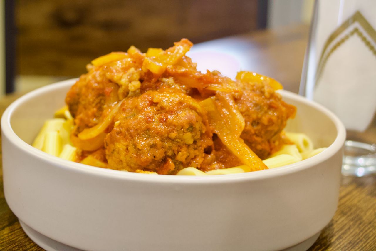 Spicy Meatball Arrabbiata